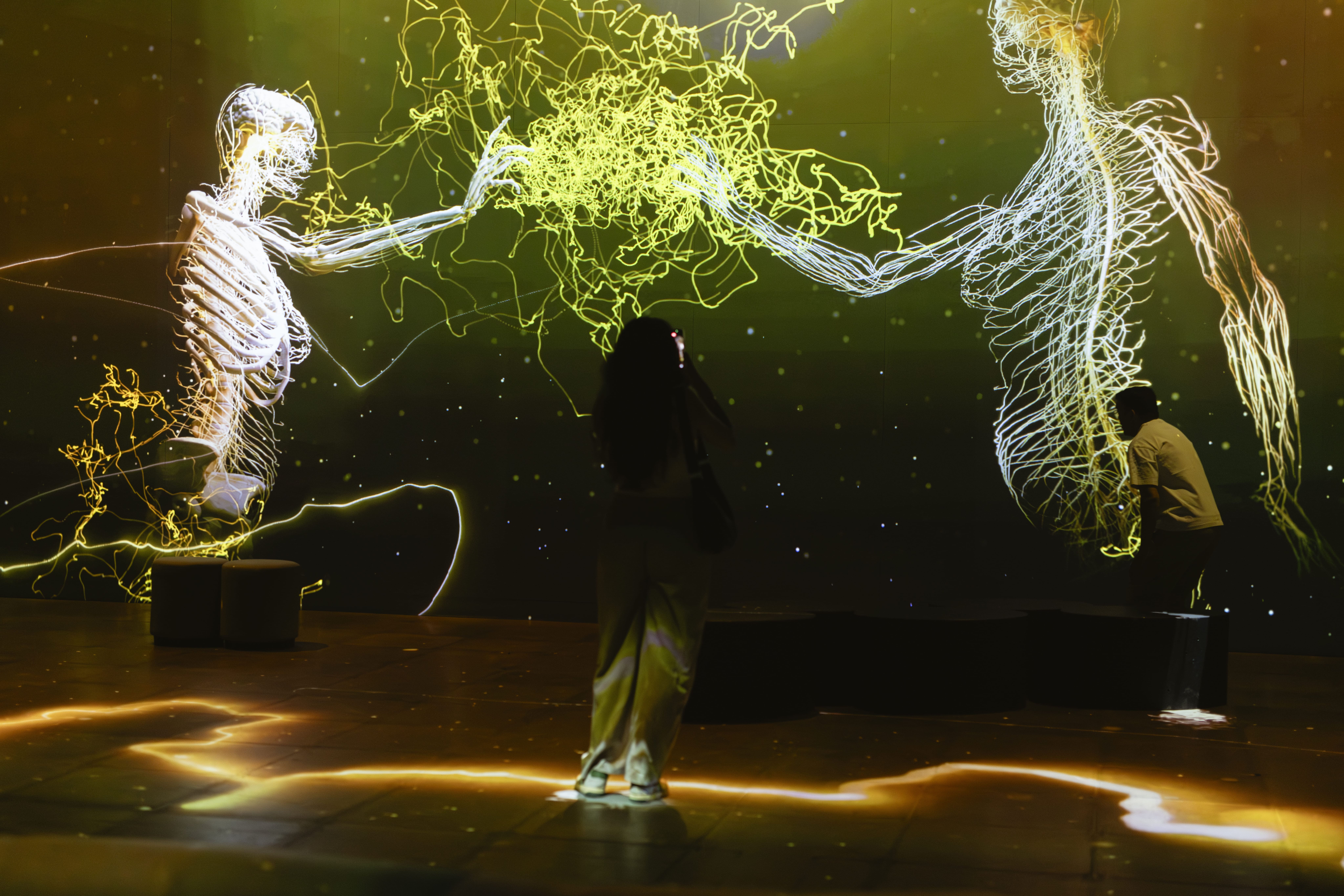 Visiteurs dans l’expérience BODYVERSE